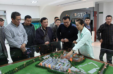 湖南省桃江县领导、企业家一行莅临常平科技园参观考察